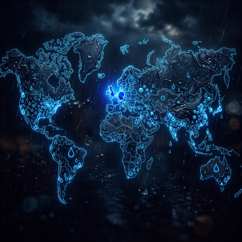 World Rainface Map - Global Tears Tracker